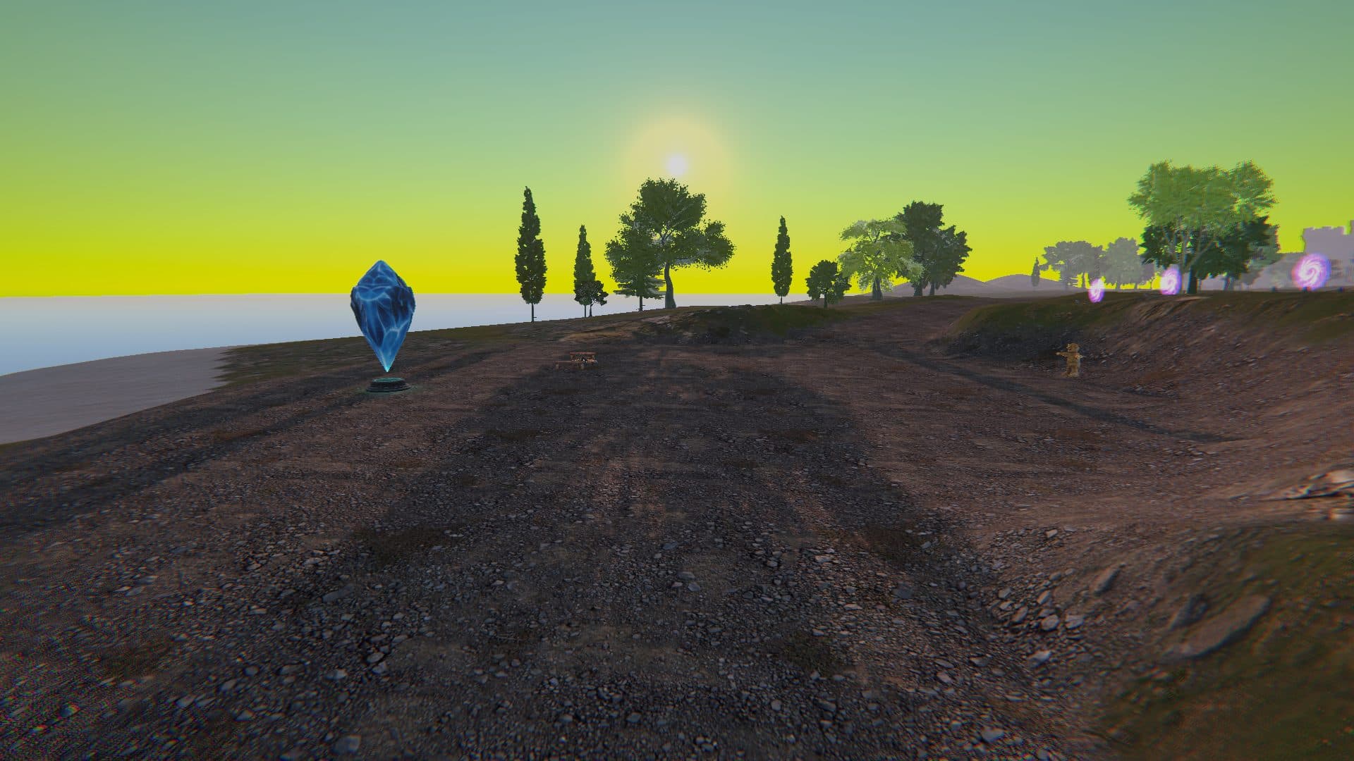 A lifestone at dawn on Dire Isle
