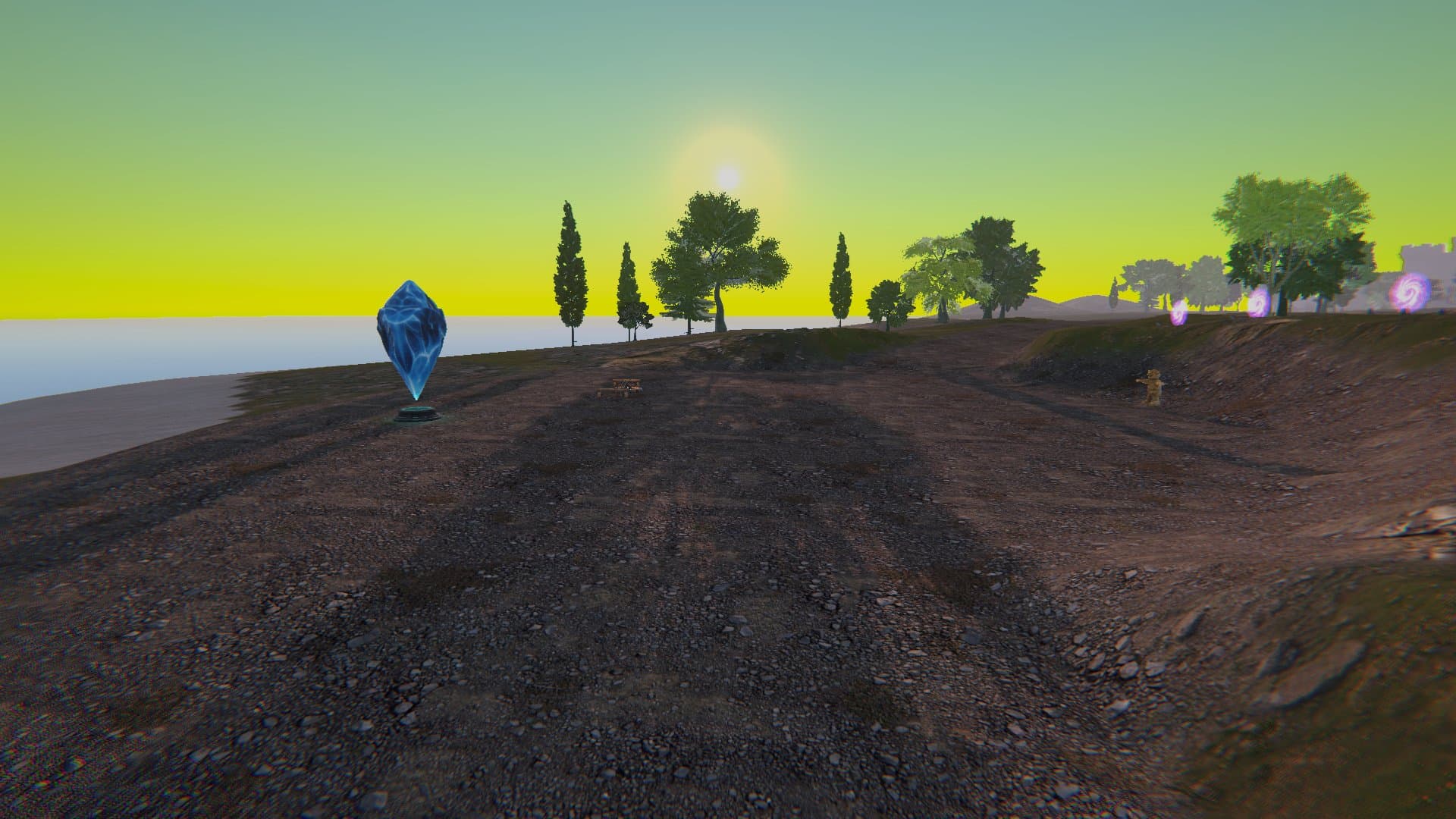 A lifestone at dawn on Dire Isle
